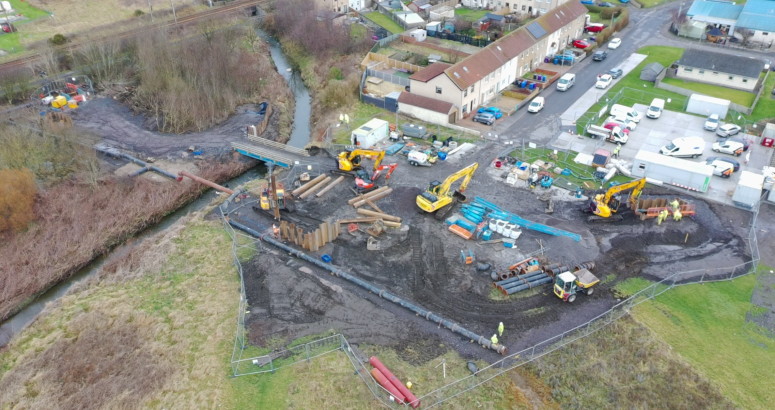 Saltcoats Rising Sewer Main Burst