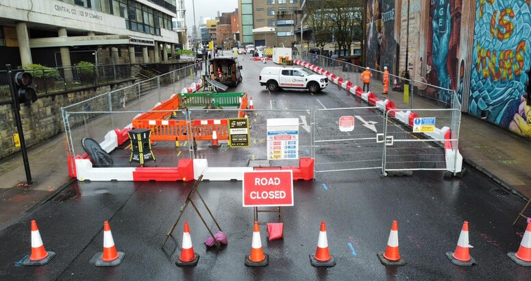 Cathedral Street Glasgow Sewer Collapse