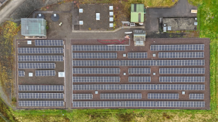 The new solar scheme at Roberton Water Treatment Works
