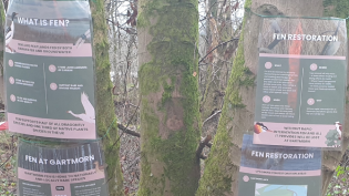 Fen restoration work at Gartmorn Dam