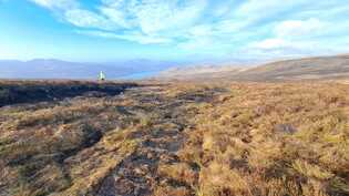 Peatland restoration work at Loch Katrine