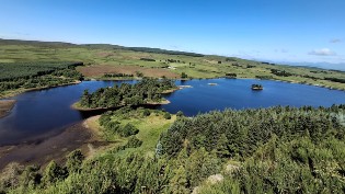 Drone image of North Third Reservoir.