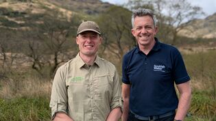 James Hand and Mark Williams pictured at Loch Katrine woodland creation site