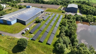 The new and existing solar schemes at Blairlinnans WTW