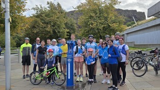 Group of fundraisers at Edinburgh TUT