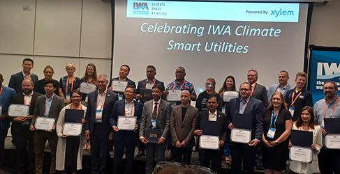Large group of Award Winners at the IWA World Water Congress in Toronto 2024