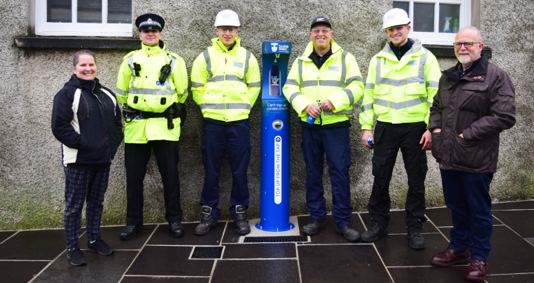 Scottish Water's permanent Top up Tap at Broad Street, near St Magnus Cathedral, in Kirkwall was installed in 2019